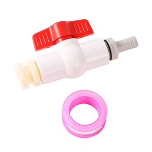 Adaptor Sambungan Tangki Air Plastik IBC Konektor Fitting Air Stop PVC Bola Katup 1/2 Inci Benang 8 10 12Mm Selang Adaptor Gabungan - Product Image 1
