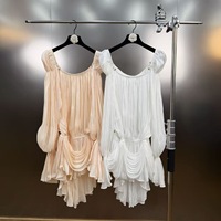 Robe de Soirée Mini J969 de Luxe Tendance Printemps 2026 pour Femme – Qualité Supérieure, Manches Longues, Élégante pour Club et Soirées