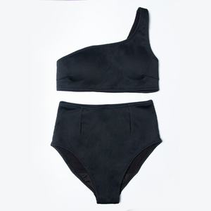 LYNMISS Ensemble de maillot de bain menstruel 2 pièces pour femme, débardeur asymétrique d'été, séchage rapide et imperméable, tenue de plage - Product Image 3