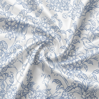 WF Wholesale Tissu satiné 100% polyester à séchage rapide, léger, imprimé numérique floral, effet soie brillant, pour vêtements de filles