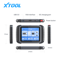 Máquina de diagnóstico de escáner XTOOL D8S OBD2 para automóviles con herramienta de coche de Control bidireccional de escaneo de topología