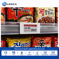 LEEKA, Proveedor OEM/ODM para Cadenas de Minoristas, Sistema de Etiquetas Electrónicas de Precio de 2.13 Pulgadas, Etiqueta Digital Electrónica para Estantes