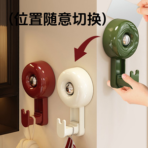 Suction Cup Hook Single Hook ABS Material 1-3kg Load Capacity For Doorways Bathrooms No Drilling Required - Product Image 3