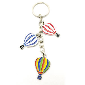 LLavero de Ojo Azul esmaltado globo aerostático plano de Metal recuerdos turísticos Turquía Estambul moda Vintage personalizado - Product Image 4