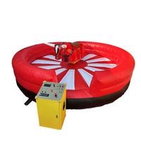 Machine de rodéo mécanique commerciale pour adultes avec commandes, machine gonflable de rodéo pour la vente
