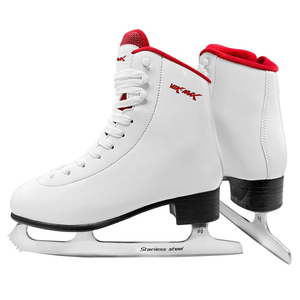 Patines de Patinaje Artístico de Alquiler al por Mayor, Talla Europea 28 # -43 #   Populares Zapatos de Patinaje de Invierno en Color Blanco y Rojo con Plantilla de Goma - Product Image 1