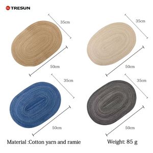 Braided Placemats <b>Table</b> <b>Mats</b> for Dining <b>Tables</b> Washable Heat Resistant Place <b>Mats</b> for Indoor Outdoor Use - Product Image 2