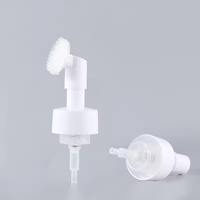 Flacon distributeur de savon en plastique rose pour voyage en gros, pompe à savon moussante, pulvérisateur avec brosse de lavage du visage
