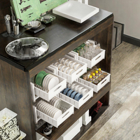 Support de rangement multifonctionnel en acier carbone double écologique pour comptoir, séchoir à vaisselle non pliable pour évier
