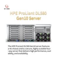 Serveur en rack HPE DL580 Gen10 4U, processeur Xeon Gold 5218R, mémoire 32/64 Go, P408-A 2G, alimentation 2400W, produit en stock pour applications informatiques