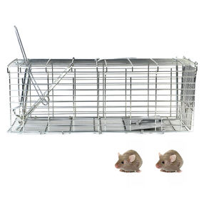Piège à animaux vivants en acier inoxydable massif Cage à souris et à rats humaine avec poignées Design carré écologique - Product Image 1