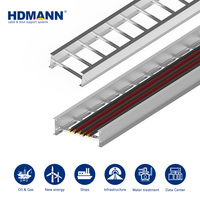 Système de support de câbles en aluminium anodisé certifié CE Hdmann pour le câblage des puits de câblage des immeubles de grande hauteur