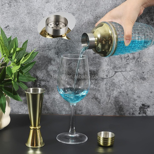 Coctelera de vidrio, Raisaplin 13oz Crystal Martini Shaker Margarita Mixer Drink <span class=keywords><strong>Shakers</strong></span> <span class=keywords><strong>para</strong></span> whisky Café <span class=keywords><strong>Bebidas</strong></span> Alcohol - Product Image 4