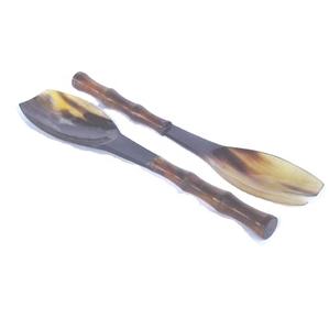 ชุดสลัดเขาควายพร้อมด้ามไม้ไผ่,ชุดเขาสัตว์งานฝีมือสลัดฮอร์นอินเดียนงานฝีมือ - Product Image 1