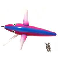 9 pouces PP Teaser Sparrow Bird Trolling Lure Play Action Fishing Tackle Ocean Boat Thon Cible Species Daisy Chain Spreader Bars