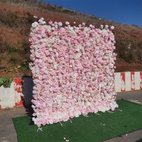 SPR Bruidsmeisjesboeket Op Maat Gemaakt 5D Effecten Bloemenwand Matten Kunstbloemen Wand Rozen Paneel voor Yoga Shop Decoratie