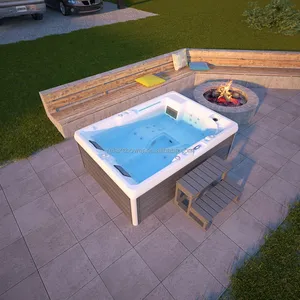 Outdoor-Badewanne Jacuzzis 3 Personen Balboa Whirlpool zum Verkauf billige Familie Luxus Acryl Whirlpool Badewanne mit Massagedüsen