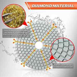 Velcro Back Diamond <b>Polishing</b> Pad 100mm - Product Image 4