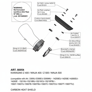 KAWASAKI Z 500/SE 2024-2025-20362 Bouclier thermique Accessoires moto - Product Image 1
