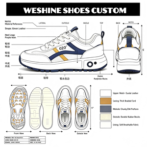 <span class=keywords><strong>Zapatillas</strong></span> <span class=keywords><strong>deportivas</strong></span> de <span class=keywords><strong>mujer</strong></span> con parte superior de malla, estilo retro, plataforma, <span class=keywords><strong>cordones</strong></span>, estilo coreano, transpirables, ligeras, para otoño, desechables, para campus, al por mayor - Product Image 2