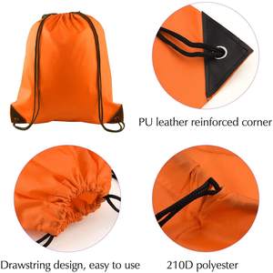 Custom Logo Promotional Polyester <b>Drawstring</b> Bag Gym Sports Draw String Bags Sport <b>Drawstring</b> <b>Backpack</b> Bag - Product Image 6