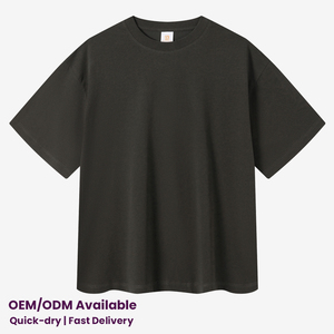 T-shirt Unisex di Alta Qualità in Misto Cotone 150 Gsm, Leggera, Tinta Unita, con Spalle Scese, Manica Corta, Collo Tondo, <span class=keywords><strong>per</strong></span> <span class=keywords><strong>Sport</strong></span> e Uso Quotidiano - Product Image 1