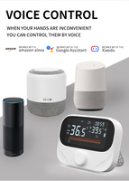 Termostato Inalámbrico WiFi para Caldera, 16A RF433, Controlador Inteligente Programable de Temperatura Ambiente para Caldera de Gas de Pared y Calefacción por Suelo Radiante