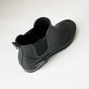 מגפי גשם קצר של גברים מגפי החלקה עמיד למים נעלי גשם עמיד למים מגפי גשם קרסול - Product Image 5