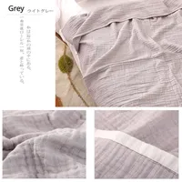 Promotion nouvelle serviette de gaze japonaise couette Six couches de coton climatisation canapé bureau lit mince couverture été sieste