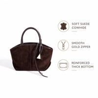 Sacs à main vintage en daim et cuir véritable pour femmes, sacs de luxe de créateur à porter sous le bras, petits sacs bandoulière et cabas, vente en gros
