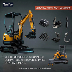 Miniexcavadora <span class=keywords><strong>de</strong></span> 1 y 2 toneladas con orugas <span class=keywords><strong>de</strong></span> acero y giro <span class=keywords><strong>de</strong></span> cola cero para invernaderos y gallineros <span class=keywords><strong>de</strong></span> fila estrecha - Product Image 3