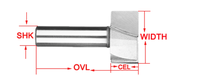 DouRuy 6mm/8mm/12.7mm Fraise à dégrossir et à déboucher CNC pour le bois, le PVC et le MDF, Outils de travail du bois