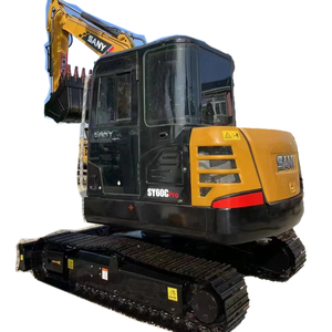 Pelle hydraulique sur chenilles SANY60C d'origine bon marché d'occasion Mini pelles Sany 60 d'occasion à bas prix - Product Image 1