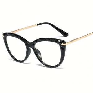 Gafas Ópticas TR90 con Logotipo Personalizado, Diseño Vintage 2025, Montura de Ojo de Gato para Mujer, con Protección Anti Luz Azul - Product Image 6