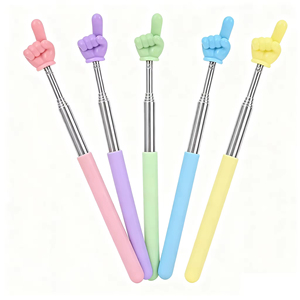Puntero Retráctil de Acero Inoxidable con Diseño de Dedo para Niños y Estudiantes, Regalo para Fiestas - Product Image 1