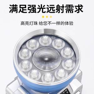 Linterna frontal LED ajustable, recargable, impermeable, portátil, para senderismo, camping, exploración de la playa - Product Image 4