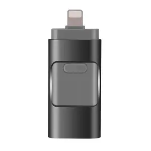 Hot sale 32GB OTG USB Pendrive Stick custom metal usb for iPhone for iPad 3 in 1 otg usb flash drive