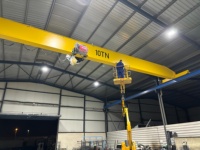 Pont roulant monopoutre certifié CE, capacité 1-10 tonnes, portée personnalisée, faible bruit, moteur de levage stable, engrenage, utilisation intérieure/extérieure
