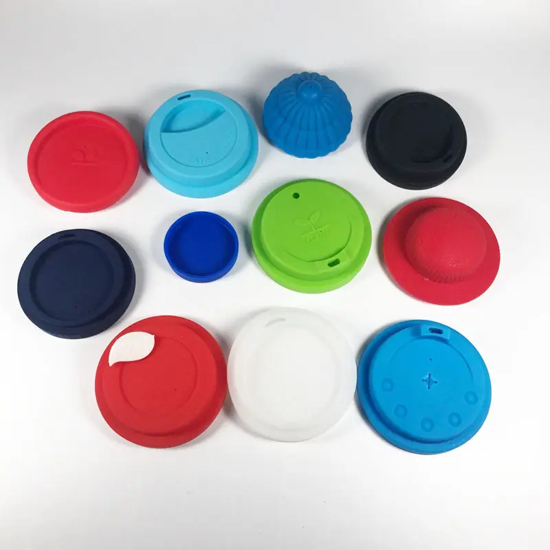 Customize shape design Silicone rubber coffee cup lid Make your own cup lid