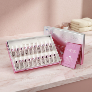 BERGAMO Lot de 20 ampoules pour soins de la peau d'escargot de Corée Anti-âge et blanchissant sans cruauté pour éclaircir l'équilibre de la peau - Product Image 2