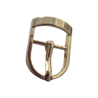 Boucle de ceinture plaquée or à une seule pointe pour sangle de sac, sac à main, chaussure, vêtement, accessoire de bricolage, boucle ardillon en métal