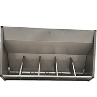 Nouvelle mangeoire automatique carrée en acier inoxydable poli pour porcs, utilisable en mode humide/sec, avec dimensions personnalisables pour ferme de 10 à 40 porcs