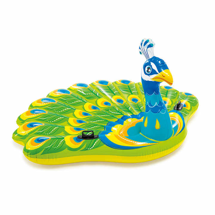 INTEX Peacock Inflatable Floating Island - Perfect Pool Float