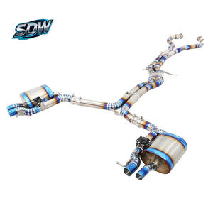 Silencieux d'échappement Catback double en acier inoxydable poli miroir pour modèles <span class=keywords><strong>Audi</strong></span> RS3 <span class=keywords><strong>RS4</strong></span> RS5 S4 S5 Q5, compatible avec le code moteur et le châssis - Product Image 1