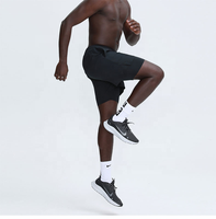Shorts de sport pour hommes, taille mi-haute élastique, respirants, anti-transpiration, pour le cyclisme et la course à pied