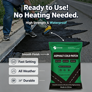 Sanaisi Y169 Sac de 25 kg de bitume en mélange à froid pour la construction et la maintenance routière, réparation d'asphalte, <span class=keywords><strong>prix</strong></span> - Product Image 1