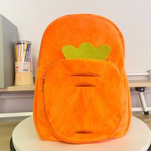 Vente en gros de mini sac à dos carotte personnalisé pour garçons et filles sac de voyage scolaire pour enfants avec logo - Product Image 3