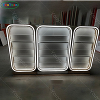 Vitrine d'exposition pour téléphones portables en bois avec porte coulissante pour centre commercial – Présentoir de vente en gros et au détail
