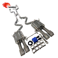 Système d'échappement Catback pour BMW E92 E90 E93 M3 4.0L V8 Premium 304SS avec tuyau poli et embouts de silencieux en fibre de carbone