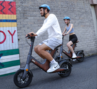 H&O 500W 14 pouces Cyclomoteur électrique à usage partagé et locatif, Vélo électrique longue autonomie, Scooter électrique à double moteur, Scooter de mobilité, Vélo